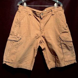 Carhartt Relaxed Fit Tan Cargo Shorts - Waist 34